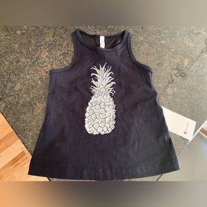 Limited NWT Lululemon Hawaii Align Waist-length Racerback and silver pineapple.